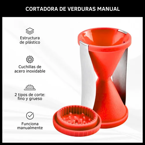 Spiralizer Cortador Rallador De Verduras Manual En Espiral - Imagen 2
