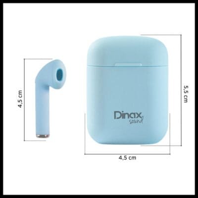 Auricular Inalambrico Aurifly 6 Dinax Bluetooth Color Celeste - Imagen 3
