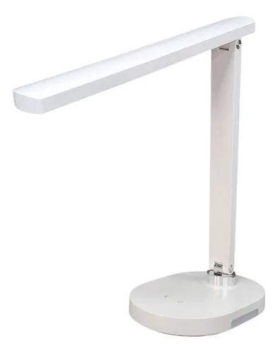 Lampara De Mesa Plana Luz Led Recargable Touch Cálida Fría