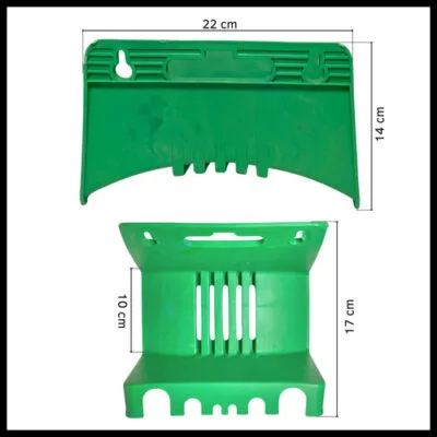Soporte Fijo Porta Manguera De Pared Material Pvc Jardinería - Imagen 3