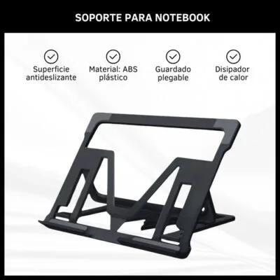 Soporte Base Apoya Notebook Plegable Regulable Portátil - Imagen 2