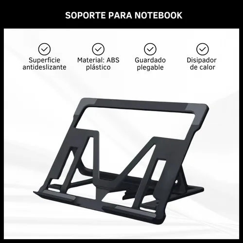 Soporte Base Apoya Notebook Plegable Regulable Portátil - Imagen 2