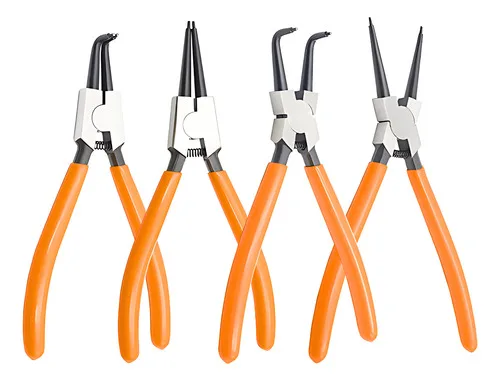 Set Pinzas Para Aros Seeger X4 Piezas Exterior Interior