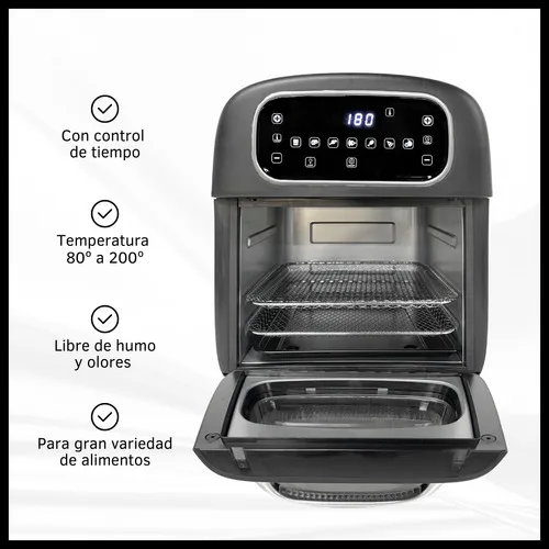 Freidora De Aire Con Grill Eléctrica Sin Aceite 7l Digital - Imagen 3