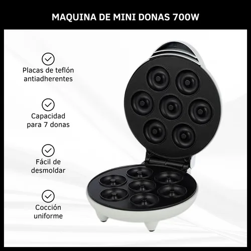 Máquina Para Hacer Donas Mini Antiadherentes Eléctrica 700w - Imagen 2