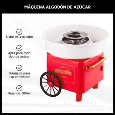 Máquina Fábrica Algodón De Azúcar Copos De Nieve Eléctrica - Imagen 2