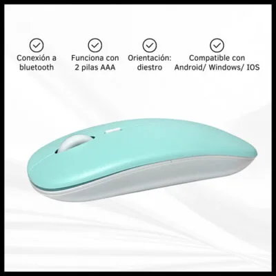 Combo De Teclado Y Mouse Inalámbrico Bluetooth Recargable - Imagen 3