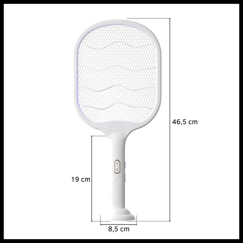 Raqueta Mata Mosquitos Moscas Insectos Paleta Recargable Usb - Imagen 3