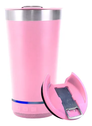 Vaso Térmico Con Parlante Bluetooth Acero Inoxidable 475 Ml