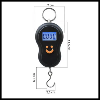 Balanza Digital Portátil De Mano 50kg Viajes Equipaje Pesca - Imagen 3
