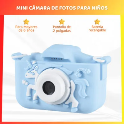 Mini Cámara Digital Infantil Recargable Con Juegos Niños - Imagen 2