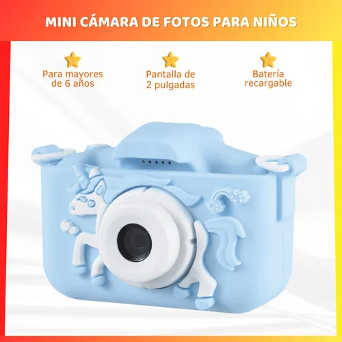 Mini Cámara Digital Infantil Recargable Con Juegos Niños - Imagen 2